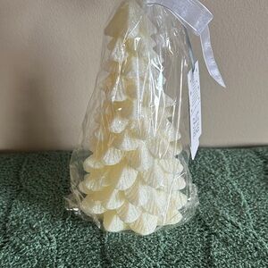 34th & Pine Holiday Christmas Tree Light Up Decor Ivory Glitter Green NEW!